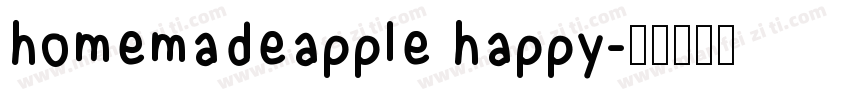 homemadeapple happy字体转换